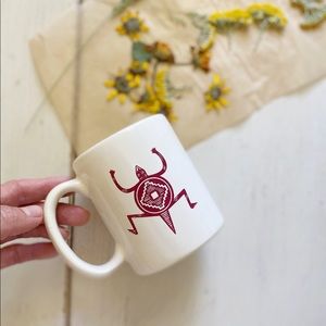 Native American minimalist ceramic coffee mug